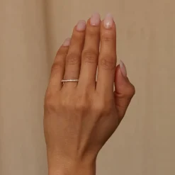 Tomfoolery Small Demi-Pave Current Ring Hot