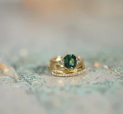 Tomfoolery Small Demi-Pave Current Ring Hot