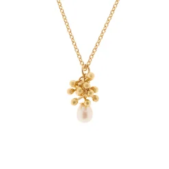 Tomfoolery Small Droplet Pearl Necklace Clearance