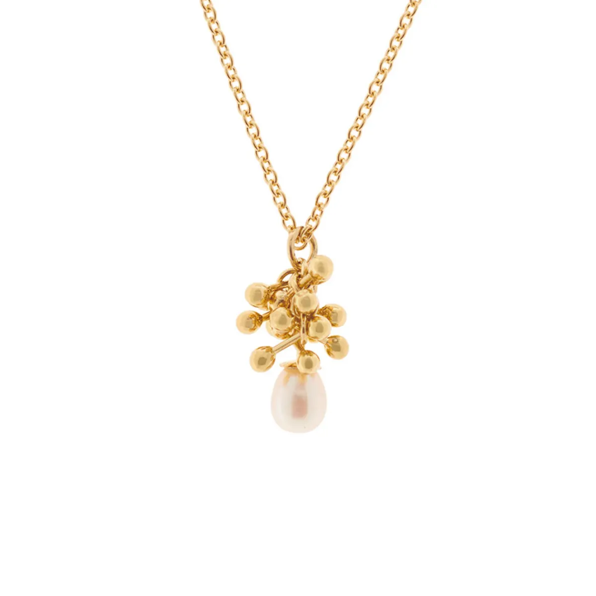 Tomfoolery Small Droplet Pearl Necklace Clearance