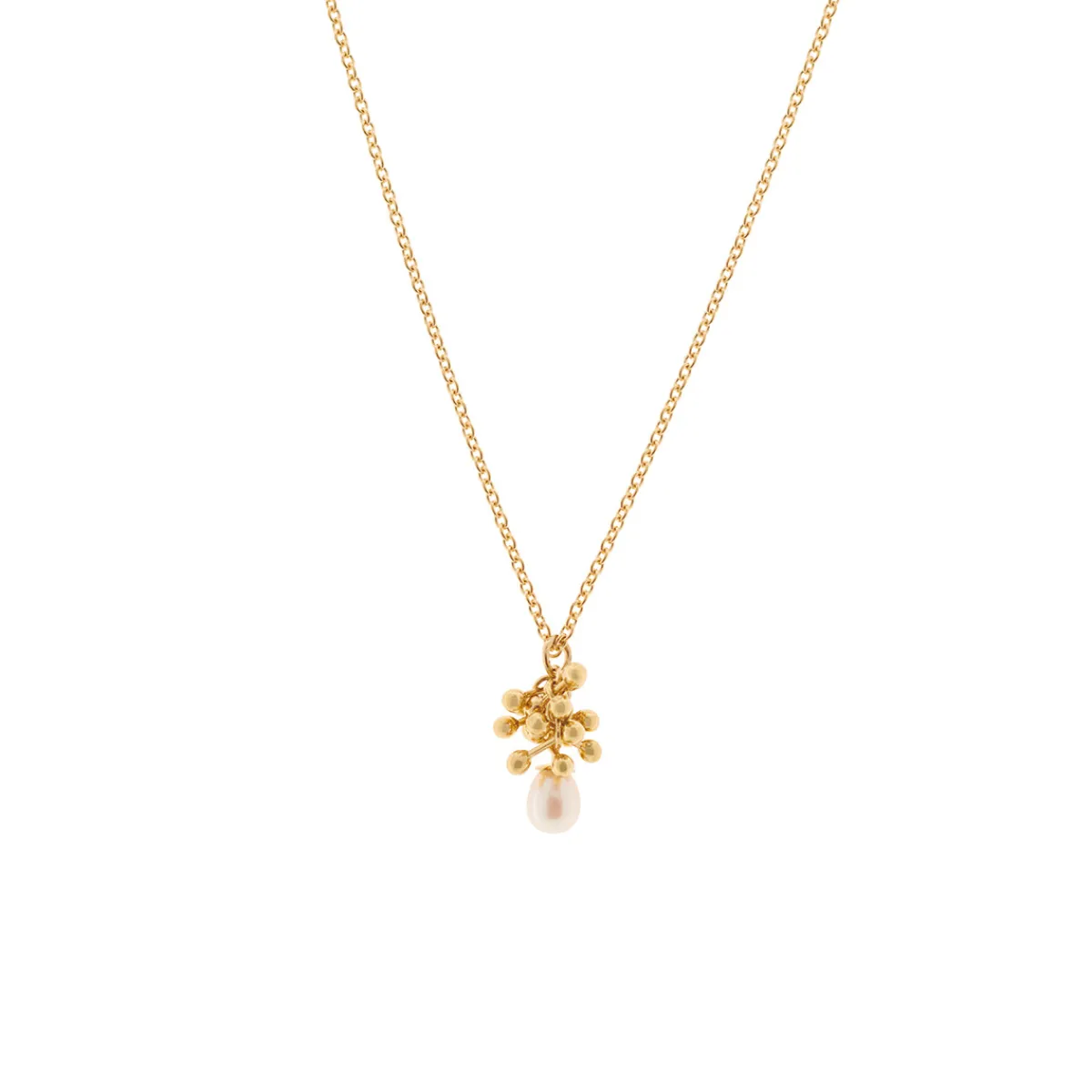 Tomfoolery Small Droplet Pearl Necklace Clearance