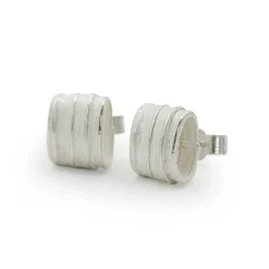 Tomfoolery Small Flow Silver Ear Studs Outlet