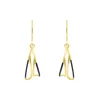 Tomfoolery Small Gold & Black Cascade Drop Earrings Online