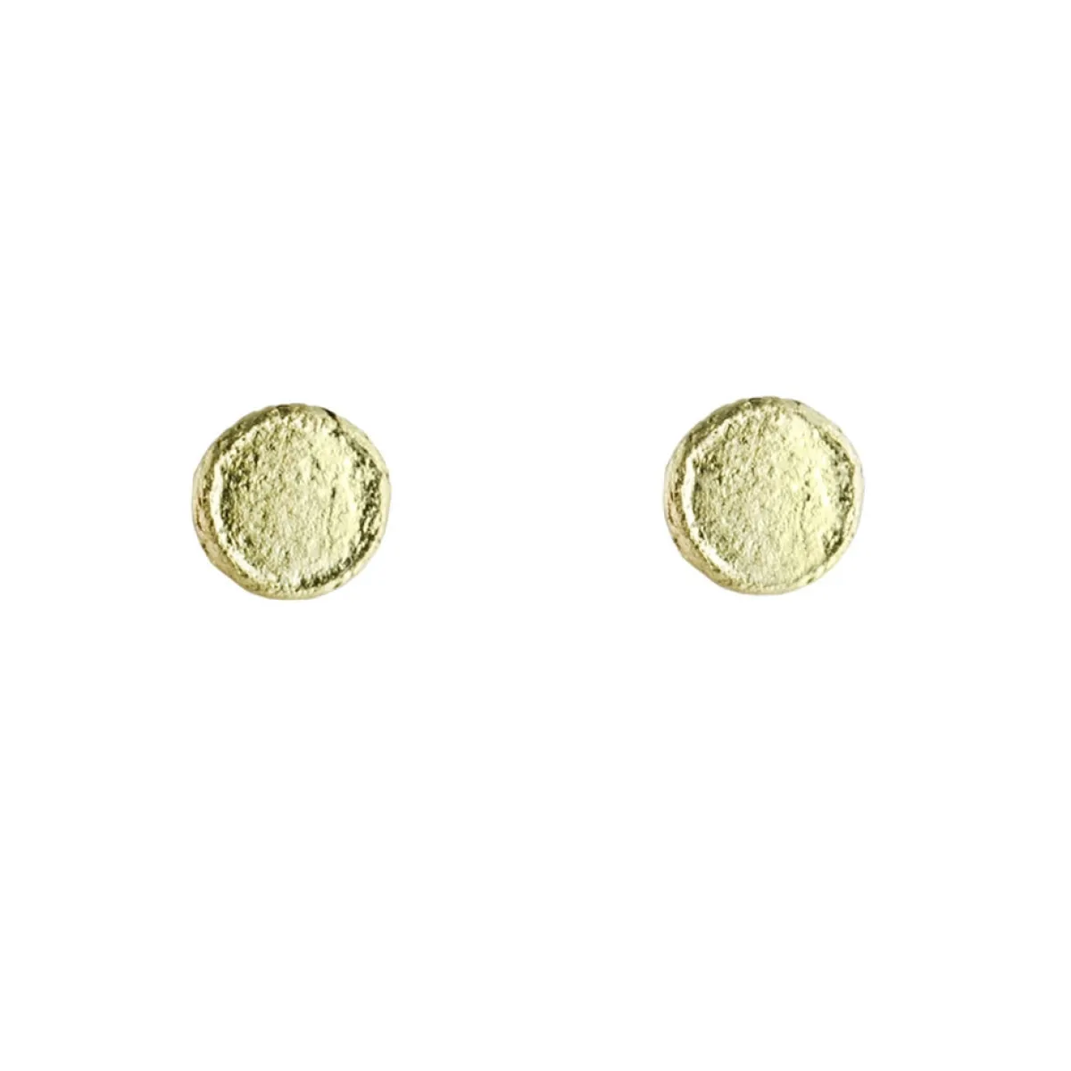 Tomfoolery Small Gold Circle Stud Earrings Sale