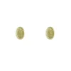 Tomfoolery Small Gold Oval Stud Earrings Discount