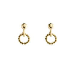 Tomfoolery Small Gold Plated Earrings Outlet