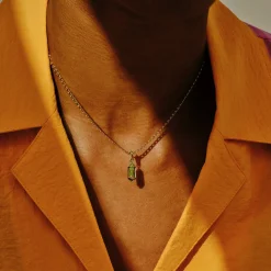 Tomfoolery Small OJO Verdant Metro Light Chain Necklace Clearance