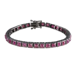 Tomfoolery Small Ruby Tennis Bracelet Fashion