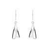 Tomfoolery Small Silver & Black Cascade Drop Earrings New
