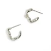 Tomfoolery Small Silver Molten Lava Hoops Online