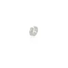 Tomfoolery Small Silver Moon Crater Ear Cuff New