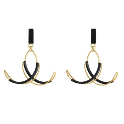 Tomfoolery Small Twist Drop Stud Earrings Fashion