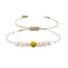Tomfoolery Smiley Pearl Friendship Bracelet Clearance
