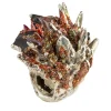 Tomfoolery Smoky Quartz, Ruby & Pink Tourmaline Silver Burst Chunky Ring Hot