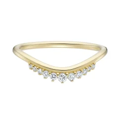 Tomfoolery Soft Curve Diamond Band Clearance