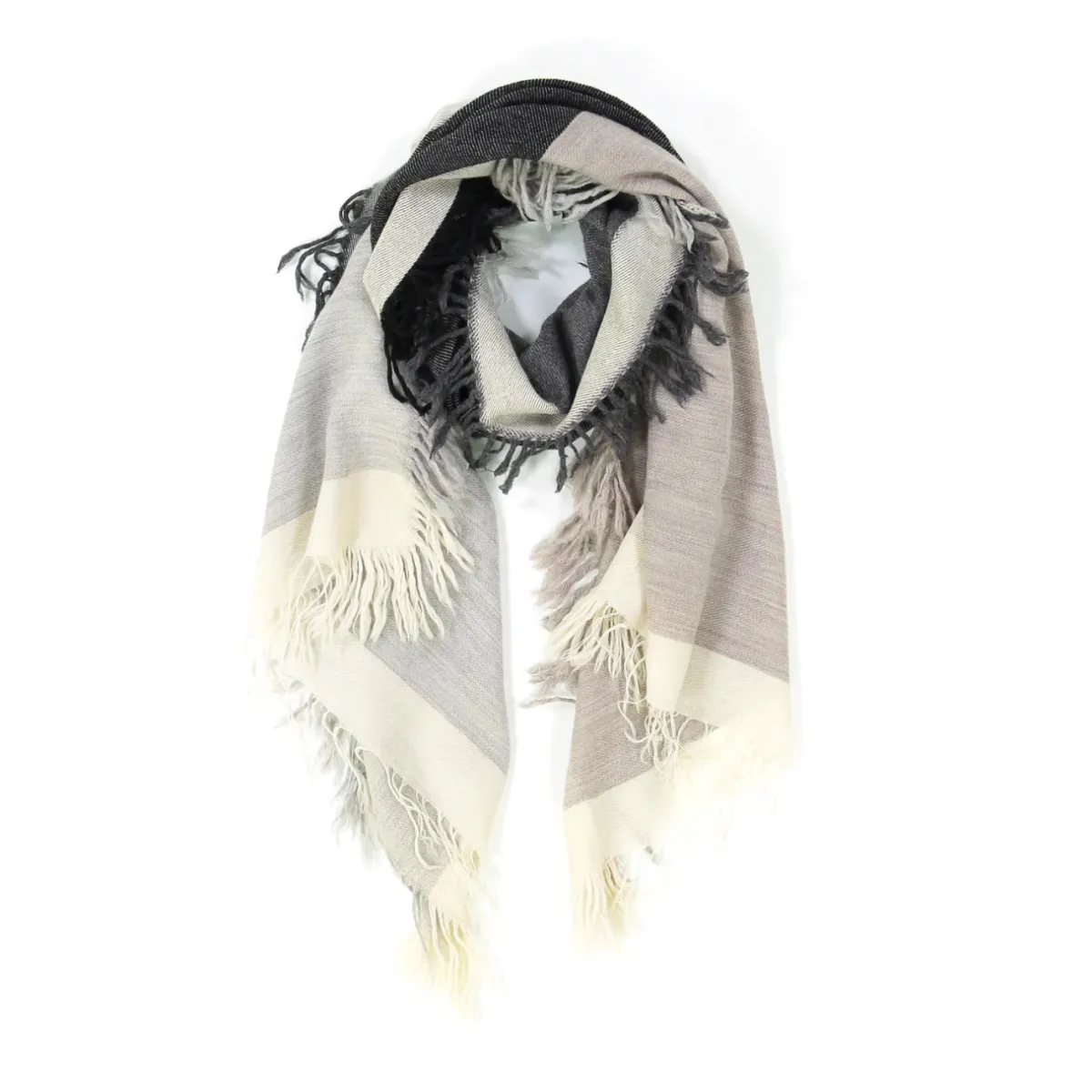Tomfoolery Soft Grey Scarf Fashion