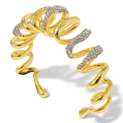 Tomfoolery Solanales Crystal Spiral Cuff Best