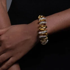 Tomfoolery Solanales Crystal Spiral Cuff Best