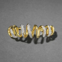 Tomfoolery Solanales Crystal Spiral Cuff Best