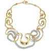 Tomfoolery Solanales Gold Crystal Intertwined Necklace Best