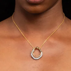 Tomfoolery Solanales Gold Crystal Orbit Necklace Best