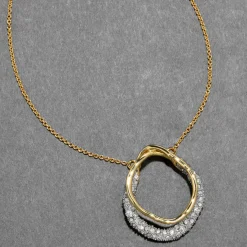 Tomfoolery Solanales Gold Crystal Orbit Necklace Best