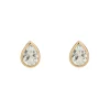 Tomfoolery SOLO Bezel Aquamarine Studs Fashion
