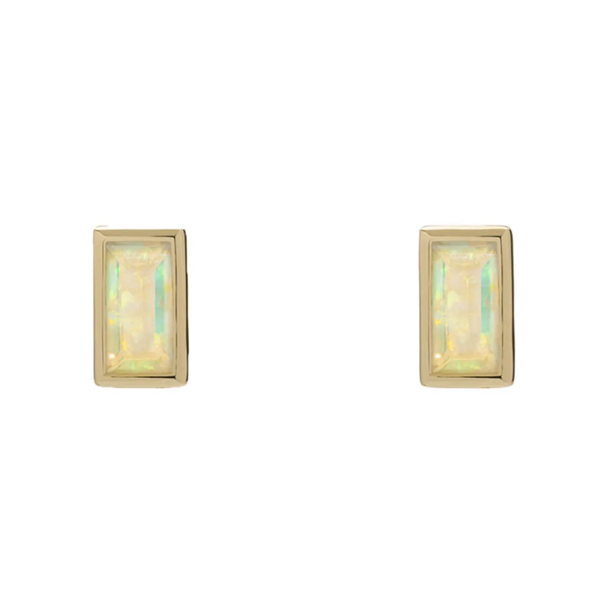 Tomfoolery SOLO Bezel Opal Studs Clearance