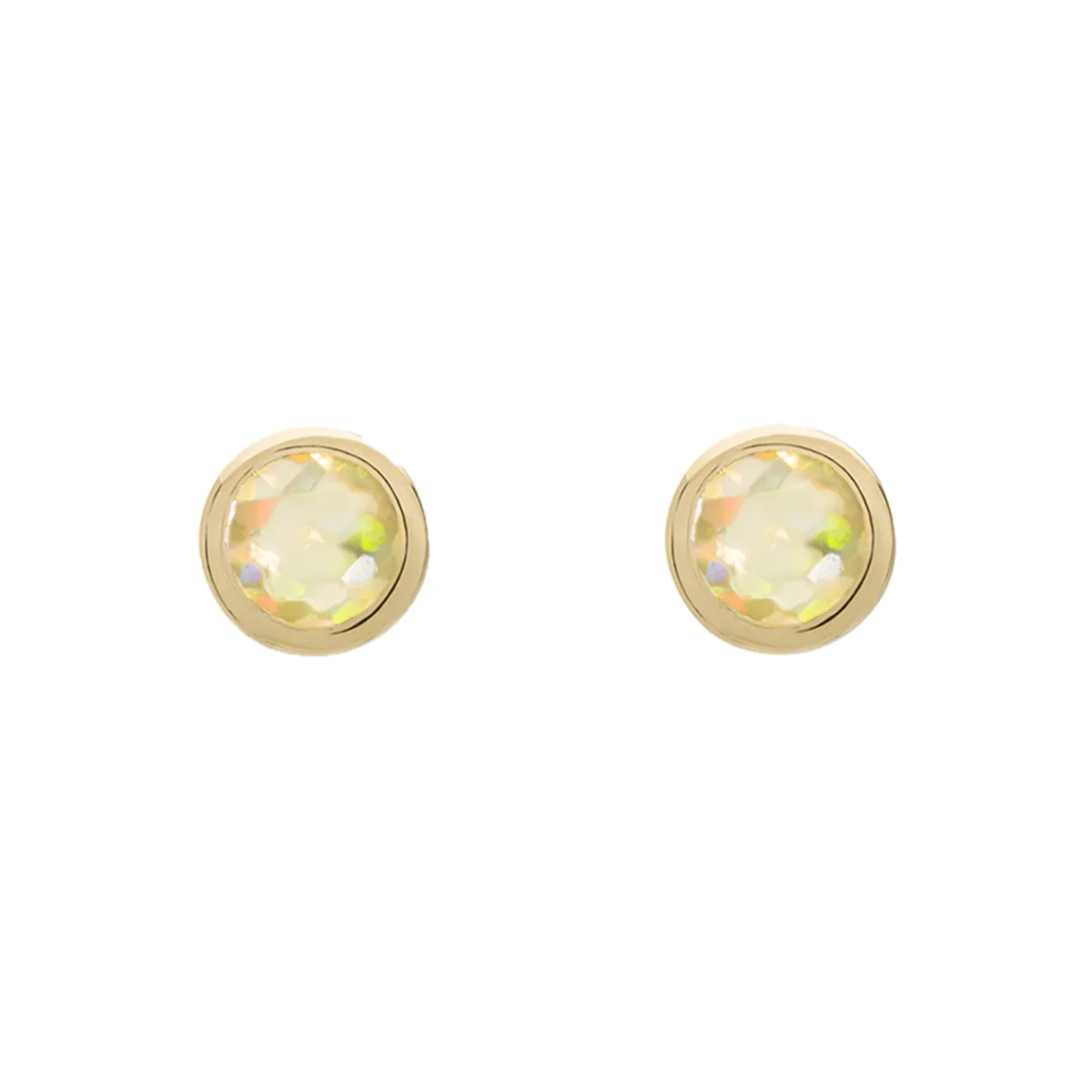 Tomfoolery SOLO Bezel Opal Studs Clearance