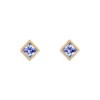 Tomfoolery SOLO Bezel Tanzanite Studs Hot