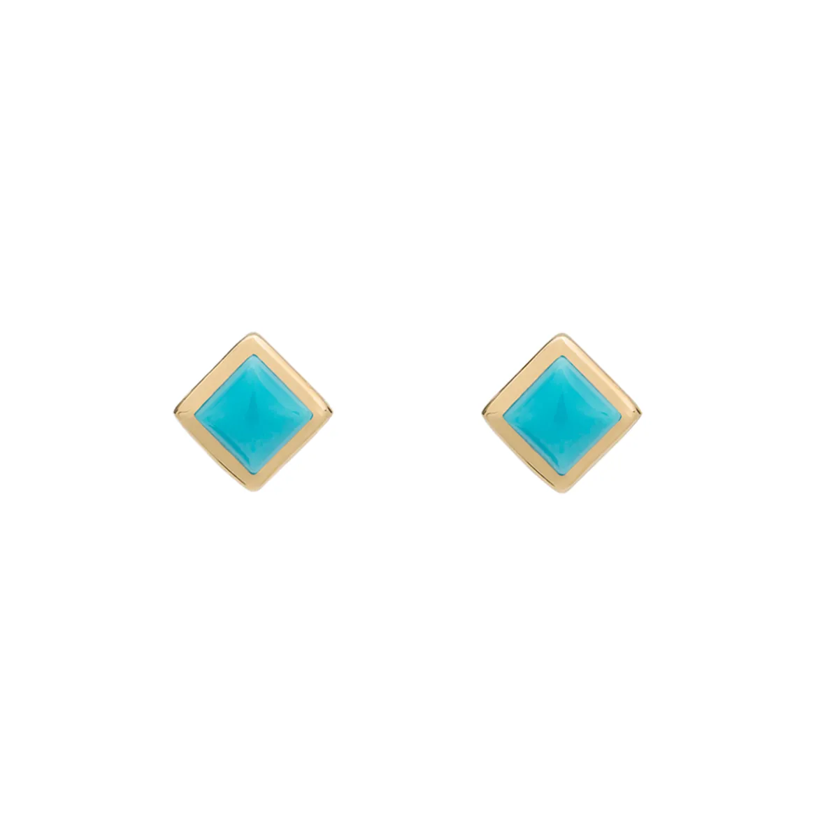 Tomfoolery SOLO Bezel Turquoise Studs Best
