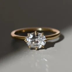 Tomfoolery SOLO East West Oval Grey Sapphire Ring Outlet