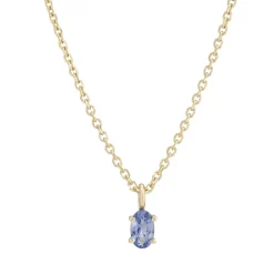 Tomfoolery SOLO Oval Blue Sapphire Pendant New