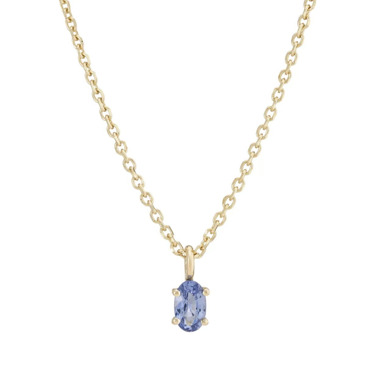 Tomfoolery SOLO Oval Blue Sapphire Pendant New