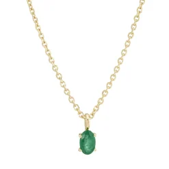Tomfoolery SOLO Oval Emerald Pendant Sale
