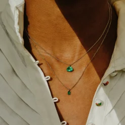 Tomfoolery SOLO Oval Emerald Pendant Sale