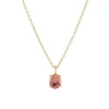 Tomfoolery SOLO Oval Pink Tourmaline Pendant New