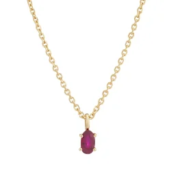 Tomfoolery SOLO Oval Ruby Pendant Outlet
