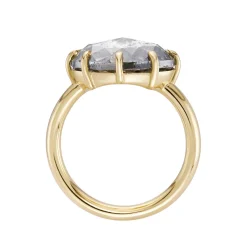 Tomfoolery SOLO Oval Salt & Pepper Diamond Ring Outlet