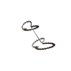 Tomfoolery Sparkling Double Ear Cuff Hematite Hot