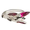Tomfoolery Spiky Silver Ring New