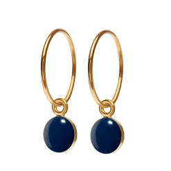 Tomfoolery Spot Hoop Earrings in Enamel New