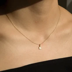 Tomfoolery Square Diamond Mirror Necklace Sale
