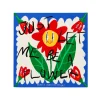 Tomfoolery Square Flower Scarf White Multi Best