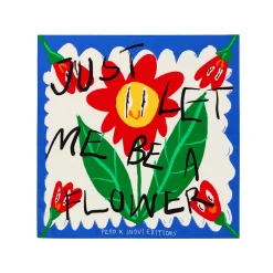 Tomfoolery Square Flower Scarf White Multi Best