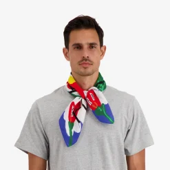 Tomfoolery Square Flower Scarf White Multi Best