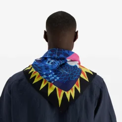 Tomfoolery Square Neofelis Tiger Scarf Blue Discount