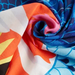 Tomfoolery Square Neofelis Tiger Scarf Blue Discount