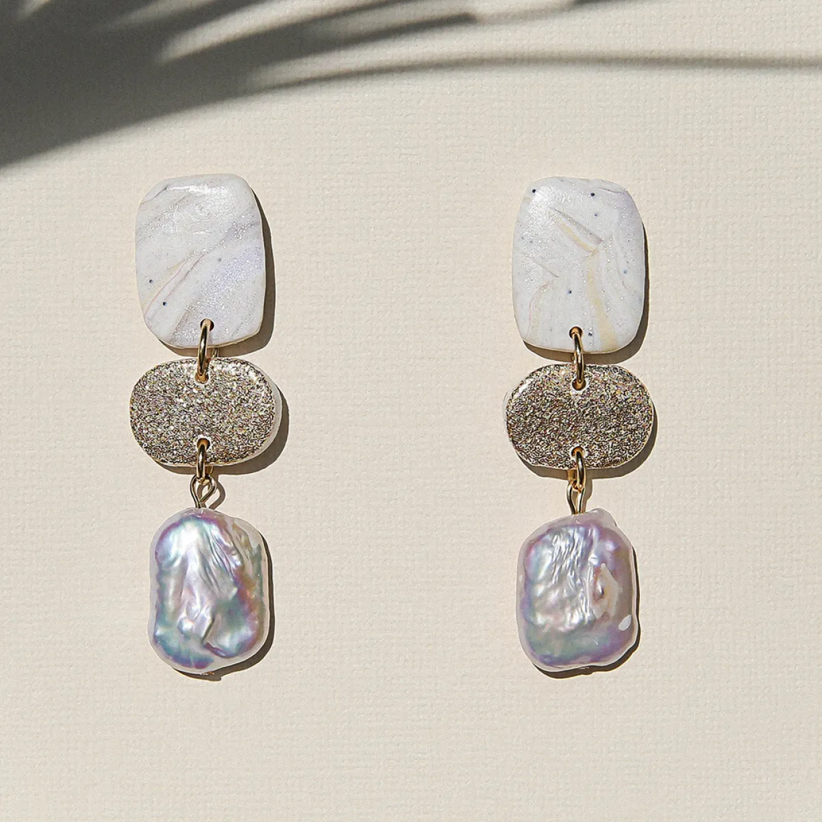 Tomfoolery Square Pearl Drop Earrings Sale