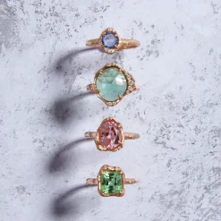 Tomfoolery Stardust Green Tourmaline Ring Discount